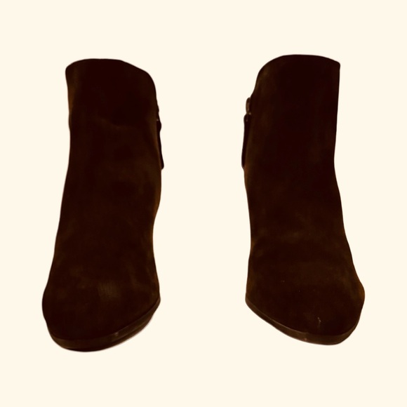 Chocolate suede Frye ankle boots - Picture 9 of 11